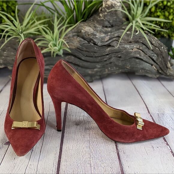 Michael Kors Vivienne Merlot Heels Pumps - Picture 1 of 10